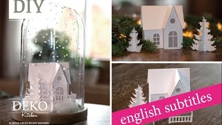 Weihnachtsdeko basteln  Winterlandschaft Tutorial  Winter wonderland Howto  Deko Kitchen [upl. by Ridglee]