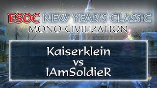 AoE3 Kaiserklein vs IAmSoldieR − Round of 16 − ESOC New Years Classic [upl. by Yenterb575]