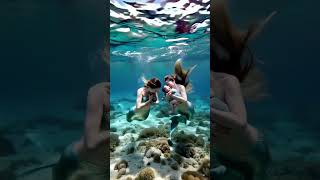 Mermaid Princess Underwater Photography Aquarium Beauty [upl. by Zarla]