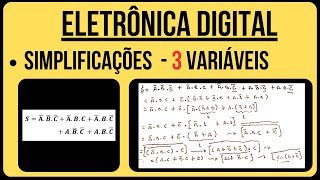 Eletrônica Digital Simplificação Expressões Booleanas 1  Exercício Resolvido eletrônica [upl. by Ahsyekat]