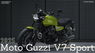 2025 Moto Guzzi V7 Sport  The Ultimate Retro Roadster with Iconic Italian Craftsmanship [upl. by Georgina578]