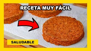 🔶 25g de PROTEINA Hamburguesas de GARBANZO  receta vegana [upl. by Gleason]