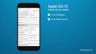 Tips amp Tricks  Apple iPhone Mobiel internet instellen iOS 10 [upl. by Osithe]