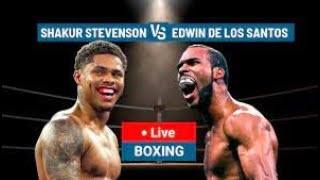 SHAKUR STEVENSON VS EDWIN DE LOS SANTOS FULL FIGHT [upl. by Ettesel]