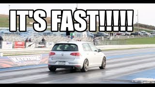 2017 MK7 GTI APR STAGE ONE DRAG RACING [upl. by Harwell]