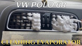 Polo 6R  How to clean the AC evaporatorcooling coil [upl. by Essile]