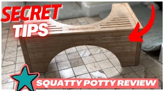 Squatty Potty Bamboo Toilet Stool  BEST KEPT SECRET ABOUT THIS Review [upl. by Caruso565]