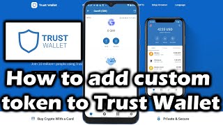 How to add custom token in Trust wallet [upl. by Dacia672]