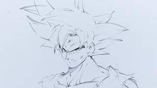 How to draw Goku Ultra Instinct [upl. by Kneeland]