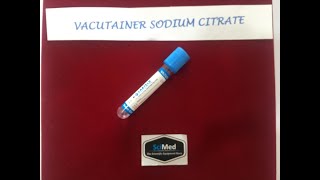 Sodium Citrate Vacutainer Blood Collection Tubes [upl. by Marleah]