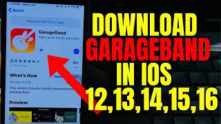 Download Garage Band in IOS 1213141516 Set Custom Tune [upl. by Aneel]