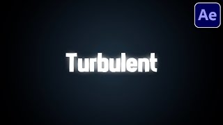 Turbulent Displace Text Effect For Tiktok Edits  After Effects Tutorial [upl. by Cira948]