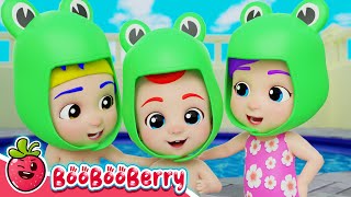 New🐸 Five Little Speckled Frogs Baby want Become Frogs  BoobooBerry Nursery Rhymes amp Kid Song [upl. by Nylicaj]