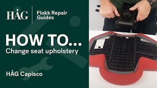 How to change the seat upholstery  HÅG Capisco  Flokk Repair Guide [upl. by Obola]