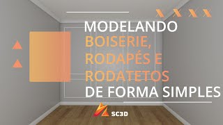 Como fazer um BOISERIE RODATETO E RODAPE no 3DS Max [upl. by Htenaj]