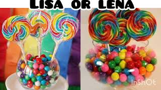 Lisa or lena cake chocolate yummy sweet desserts ice cream hard choice450challegelisa testfoo [upl. by Nedah]