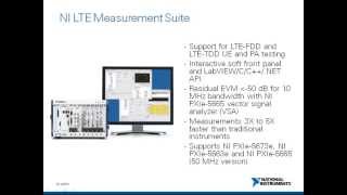 LTE Testing with NI PXI Instruments [upl. by Brest]