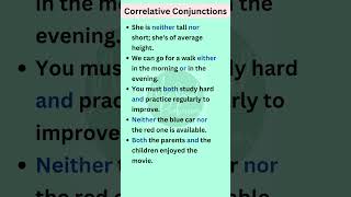 Correlative Conjunctions in English Grammar  English Sentences shorts [upl. by Fields]