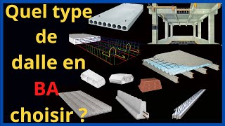 Les types de dalles  BÉTON ARMÉ [upl. by Alvord]