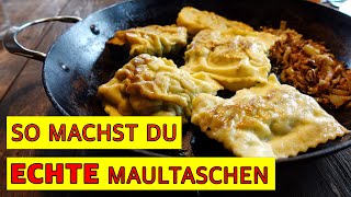 Köstliche Maultaschen selber machen schwäbische Art [upl. by Nylitsirk]