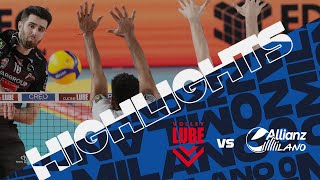 Cucine Lube Civitanova vs Allianz Milano SuperLega Match Highlights [upl. by Meerek]