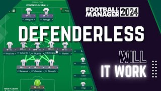 NO DEFENDERS tactic in FM24 Can it work [upl. by Annawat]