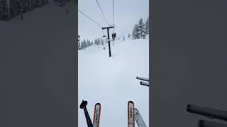 Ski lift jump skiing [upl. by Proctor449]