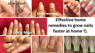 👀grow nails in just 3 days faster nail growth tips  How to grow Nails faster in one dayLive Proof [upl. by Zingg148]