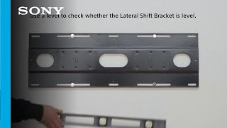 How to wall mount your Sony LED TV  Sony [upl. by Weld726]