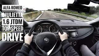 Alfa Romeo Giulietta 16 JTDM 2017  POV Top Speed Drive [upl. by Asikal61]