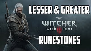 Crafting Lesser Greater and Plain Runestones  Witcher 3 Wild Hunt [upl. by Oglesby928]