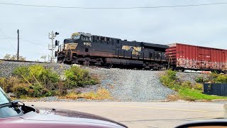 Westbound NS mixed manifest with midtrain DPU heading to Cincinnati [upl. by Wasson]