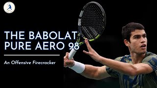 The NEW BABOLAT PURE AERO 98 Review An Offensive FIRECRACKER [upl. by Owiat]