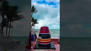 Waves over Southernmost Point in Key West 🌀 [upl. by Arella711]