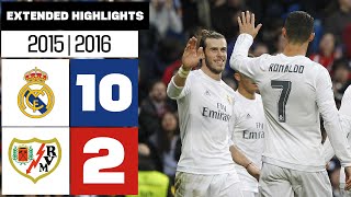 REAL MADRID 102 RAYO VALLECANO 201516  Mejores momentos [upl. by Labotsirc]