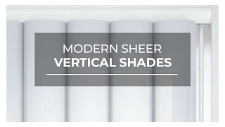 Modern Sheer Vertical Shades  SelectBlindscom [upl. by Graehl]