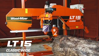 LT15CLASSIC WIDE SAWMILL  See it in Action  WoodMizer Europe [upl. by Paske]