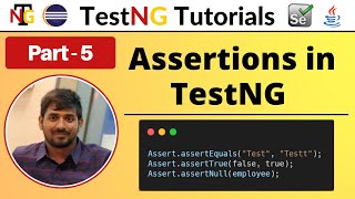 P5  Assertions in TestNG  TestNG  Testing Framework [upl. by Fulks]