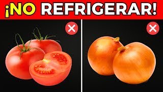 ¡12 alimentos que NO DEBES REFRIGERAR Descubra por qué [upl. by Analaj961]