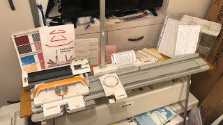 The Knitmaster MK70 The Folding Flat Bed Knitting Machine [upl. by Dotson]