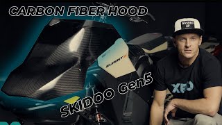 First Ever Carbon Fiber Hood for Skidoo Gen5  Xero Composites [upl. by Ransell]