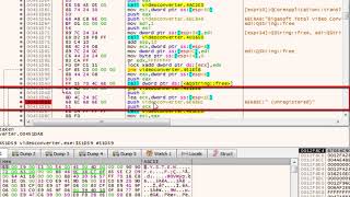 How to crack Bigasoft Total Video Converter and remove the trial limitations using x64dbg [upl. by Wallis217]