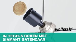 In tegels boren met diamant gatenzaag nauwkeurig en gemakkelijk [upl. by Hnoj]