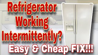 How to Fix Kenmore Refrigerator Not Cooling Enough  Working Intermittently  Model 10657362700 [upl. by Onitsuaf275]