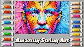 quotEasy DIY Portrait String Art Tutorial for Beginners  StepbyStep Guide  Part 01quot [upl. by Dnaleel]