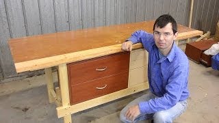 Quickie workbench made with mortise and tenons [upl. by Wickman386]