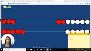 Subtraction using the Rekenrek [upl. by Aynnek]