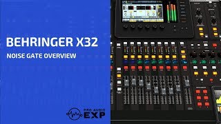 Behringer X32 Noise Gate Overview from 2 hour DVD [upl. by Ripp]