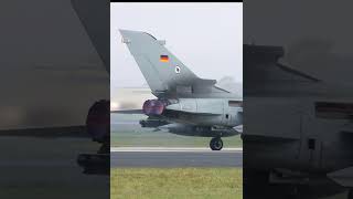 German Tornado Takeoff at ETNS Schleswig Air Base aviation military [upl. by Hutchins]