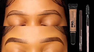 EASY HOW TO DO YOUR EYEBROWS FOR BEGINNERS 2023  TebelloRapabi [upl. by Rubie]